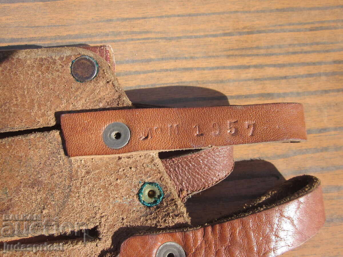 Παλιό δερμάτινο θήκη πιστολιού, έτους 1957 - 5 Παλιό δερμάτινο θήκη πιστολιού, έτους 1957 - 5