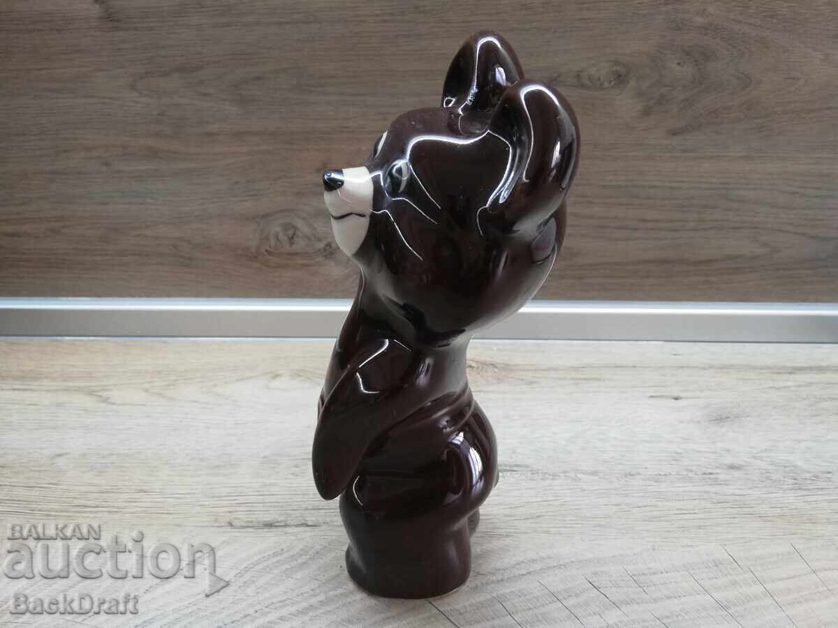 Porcelain figure 21cm. Misha the Bear Olympics Moscow 1980 - 6 Porcelain figure 21cm. Misha the Bear Olympics Moscow 1980 - 6