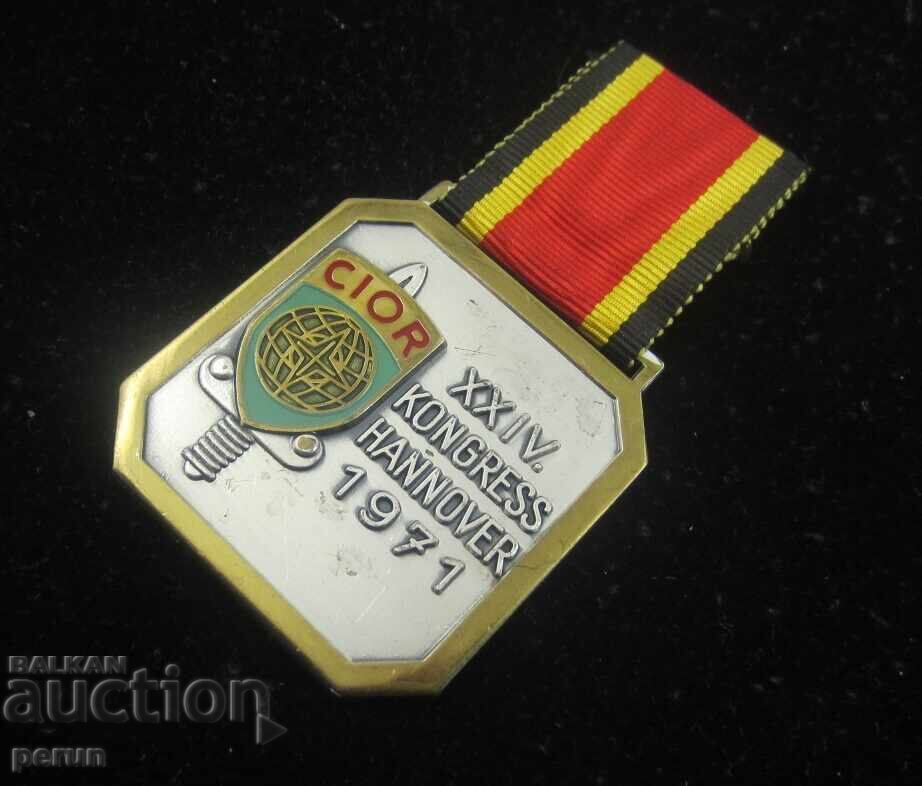 Παράδοση Σύλλογος Αξιωματικών Εφεδρείας - Γερμανικός Στρατός - Μετάλλιο - 1971 Παράδοση Σύλλογος Αξιωματικών Εφεδρείας - Γερμανικός Στρατός - Μετάλλιο - 1971