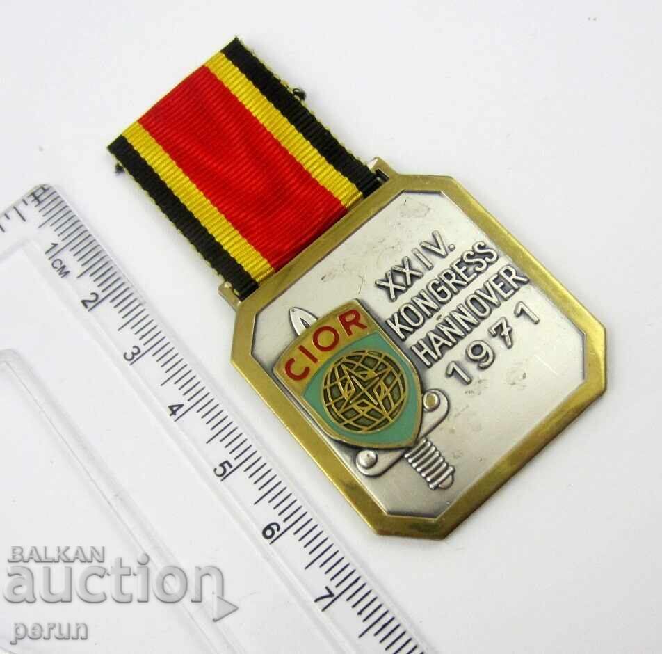 Σύλλογος Αξιωματικών Εφεδρείας - Γερμανικός Στρατός - Μετάλλιο - 1971 - 6 Σύλλογος Αξιωματικών Εφεδρείας - Γερμανικός Στρατός - Μετάλλιο - 1971 - 6