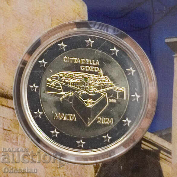 Малта • 2 евро • Цитаделата Гозо • 2024 Малта • 2 евро • Цитаделата Гозо • 2024