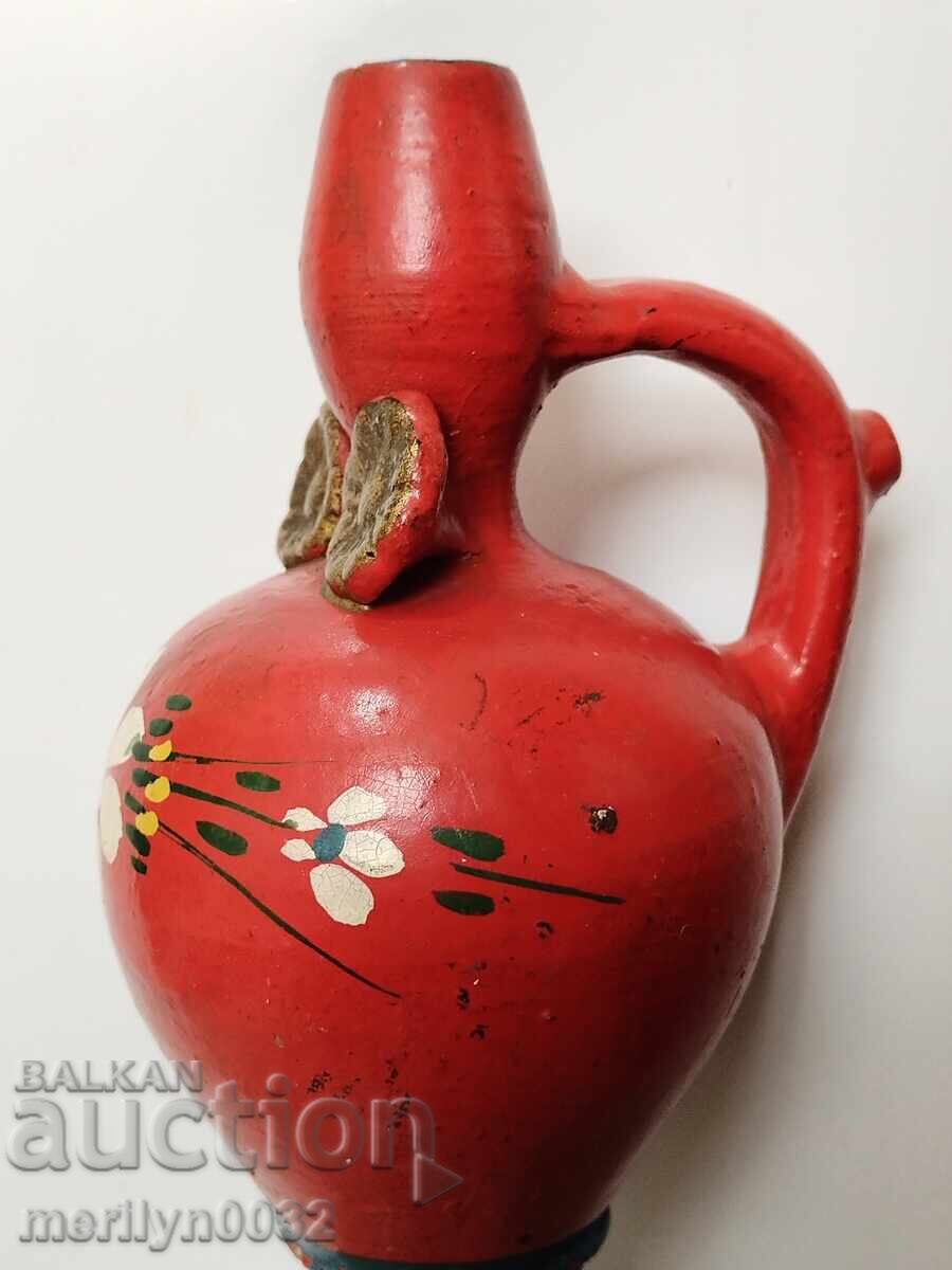 Old colorful jug, pitcher, cruet, ceramics with price 39.00 BGN | € 19.94 Old colorful jug, pitcher, cruet, ceramics with price 39.00 BGN | € 19.94