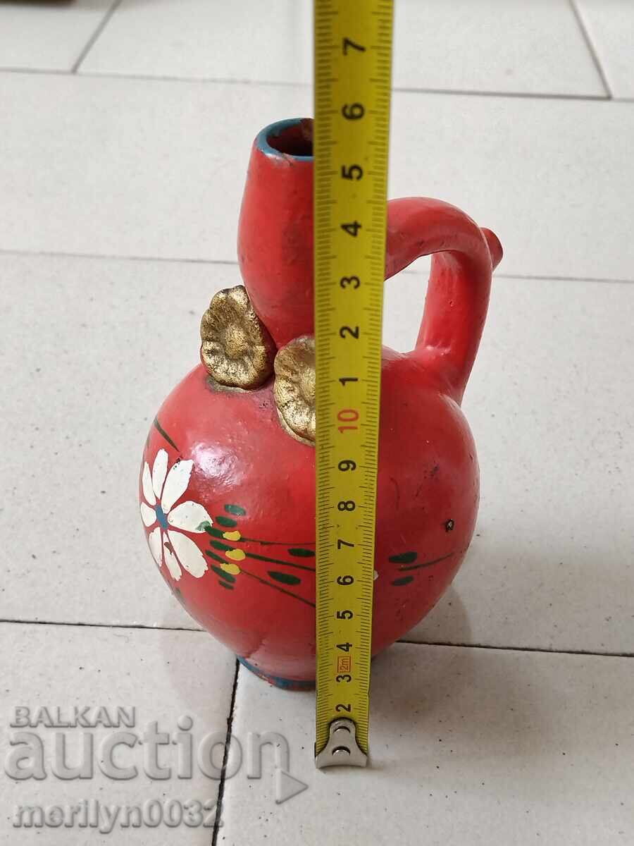 Old colorful jug, pitcher, cruet, ceramics - 5 Old colorful jug, pitcher, cruet, ceramics - 5