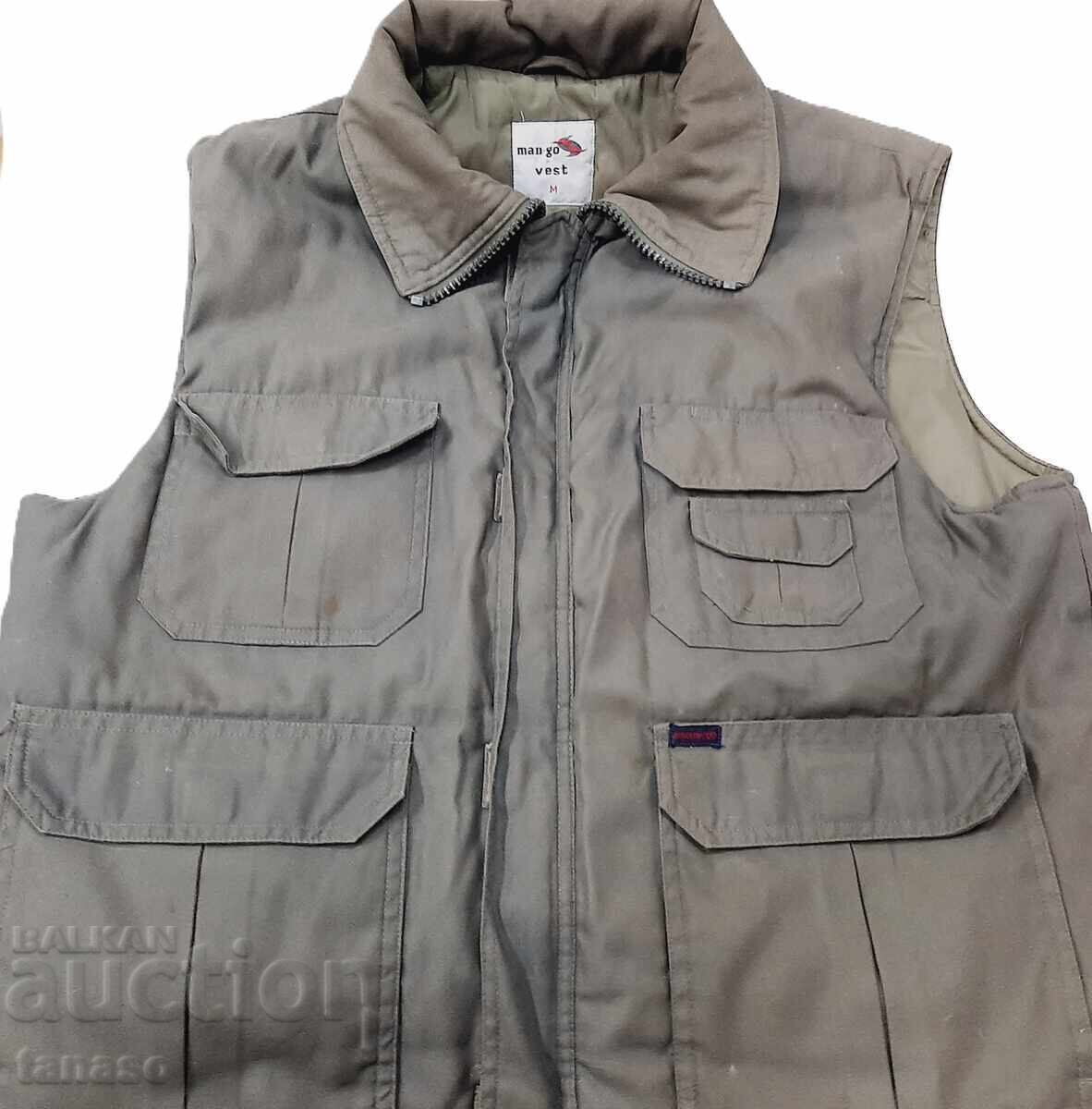 Vestă matlasată, verde, militară (18.2) - 5