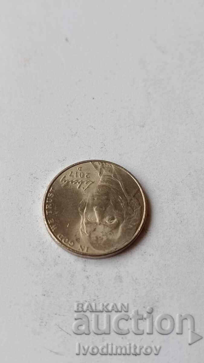 USA 5 Cents 2017 D Jefferson Nickel with price 0.85 BGN | € 0.43 USA 5 Cents 2017 D Jefferson Nickel with price 0.85 BGN | € 0.43
