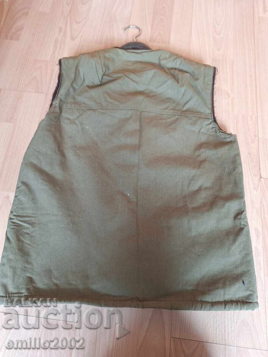 Military work vest with wool lining with price 9.00 BGN | € 4.60