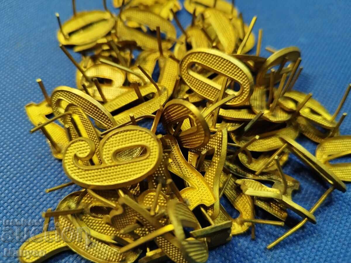 Numbers for shoulder boards, epaulettes with price 550.00 BGN | € 281.21 Numbers for shoulder boards, epaulettes with price 550.00 BGN | € 281.21