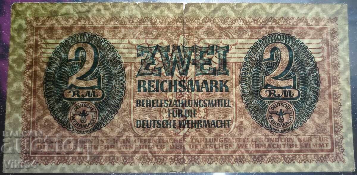 Germany 2 Marks 1942 Verhrmacht Swastika Rare with price 249.99 BGN | € 127.82