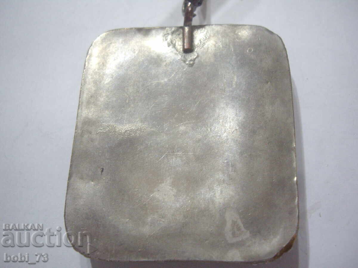 Large, old silver medallion - 5 Large, old silver medallion - 5