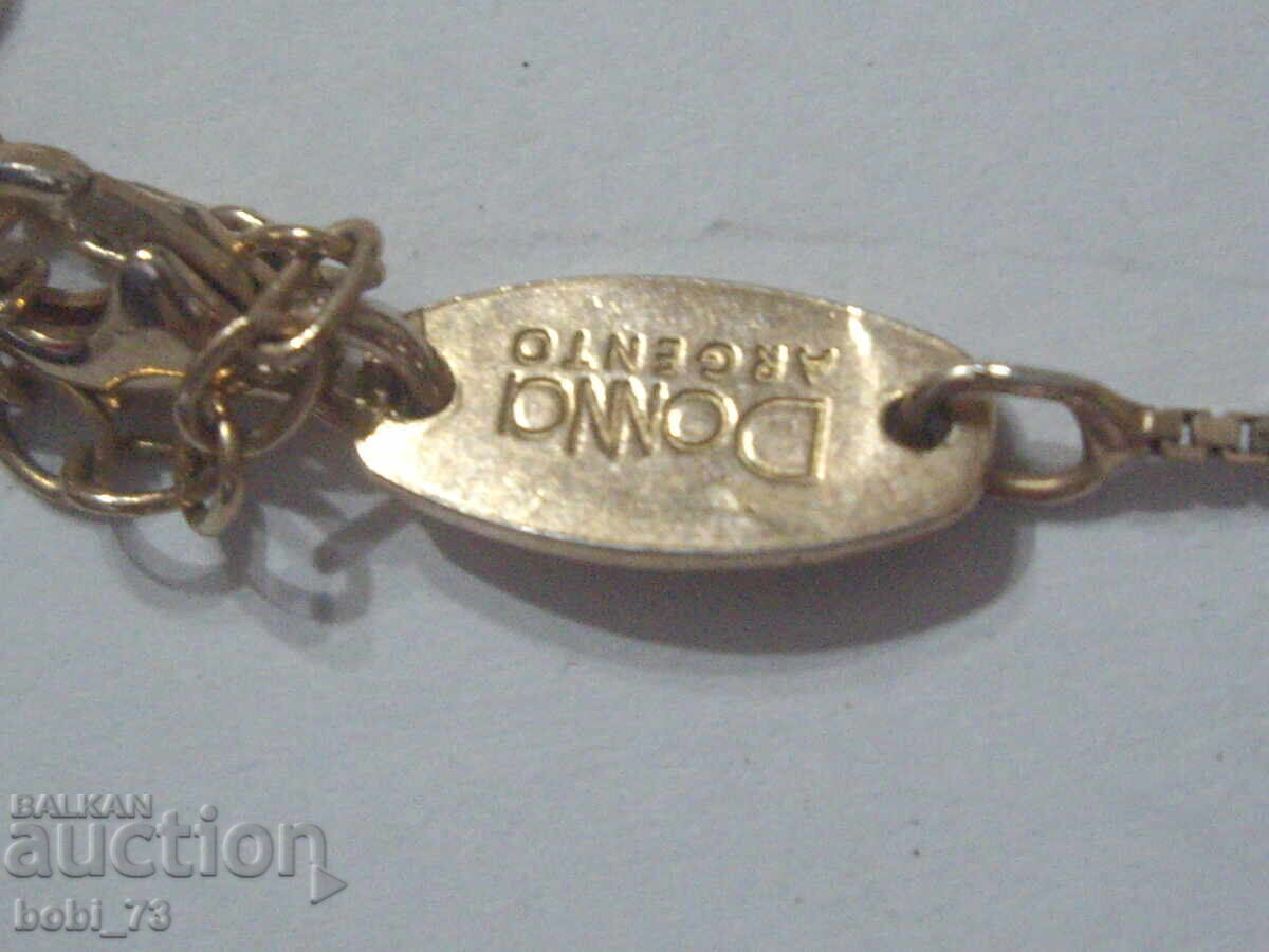 Auction Set of gold-plated silver necklace with earrings Auction Set of gold-plated silver necklace with earrings