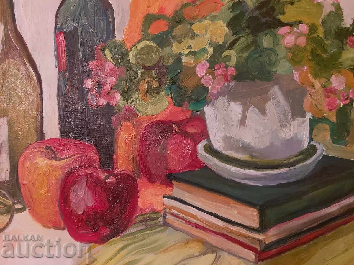 Auction Large Oil Painting Still Life 81/68 cm Auction Large Oil Painting Still Life 81/68 cm