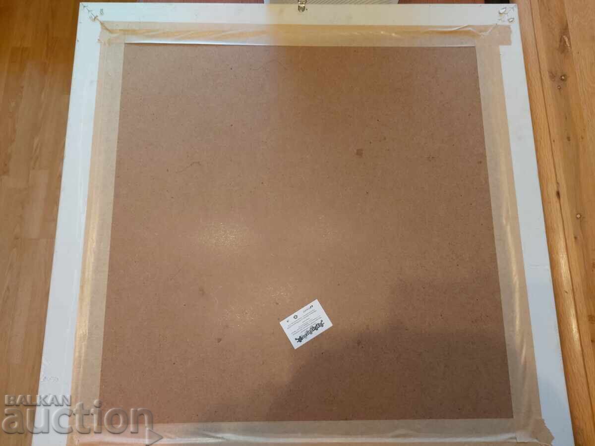 Auction Large relief painting 69/69 cm Auction Large relief painting 69/69 cm