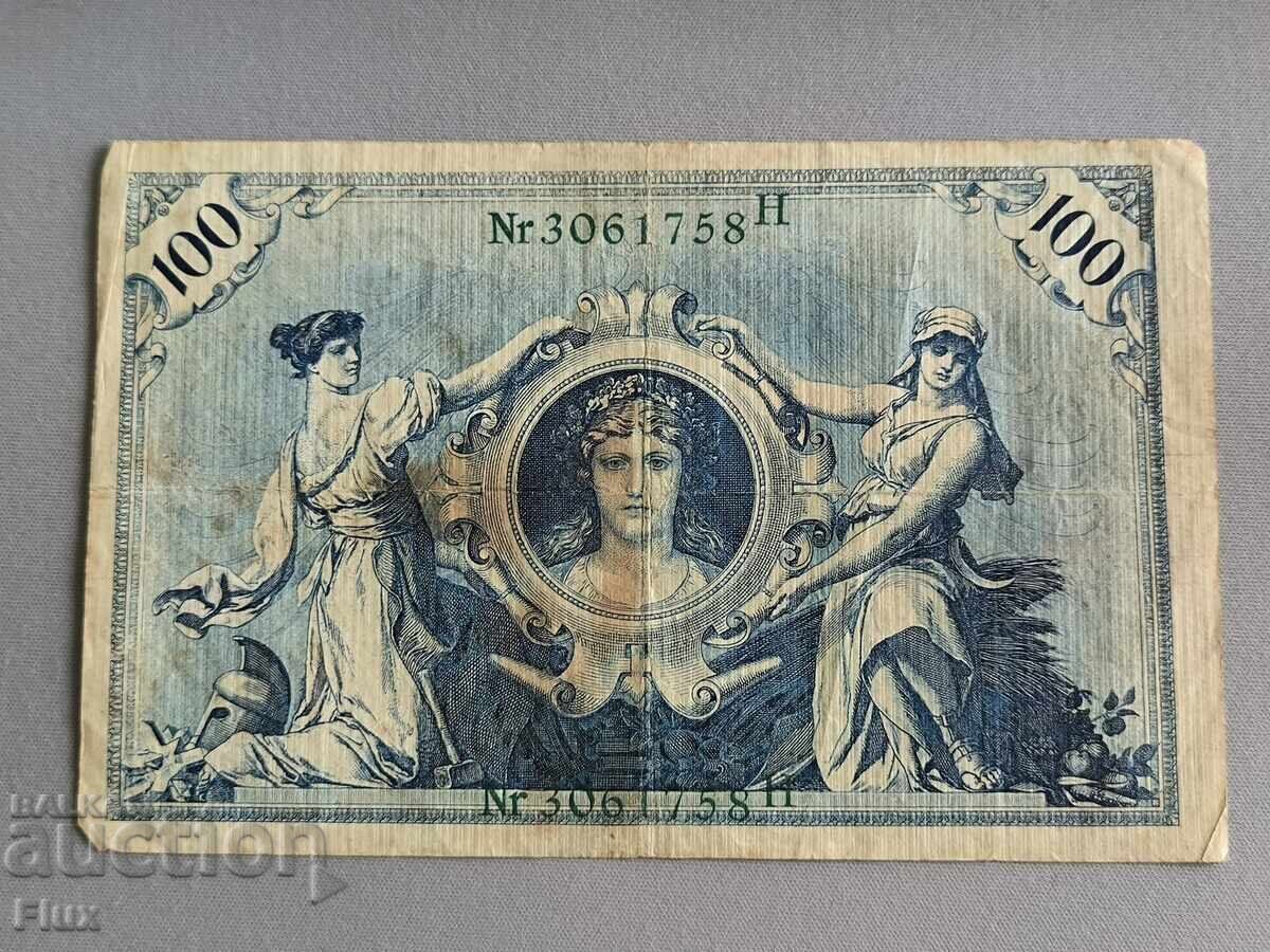 Райх банкнота - Германия - 100 марки (зелен печат) | 1908г.