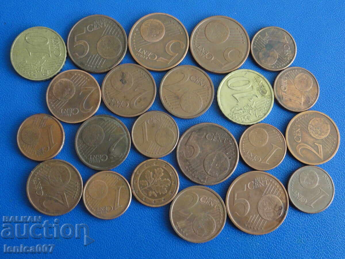 Euro cenți (22 bucăți) cu preț 1.60 BGN | € 0.82