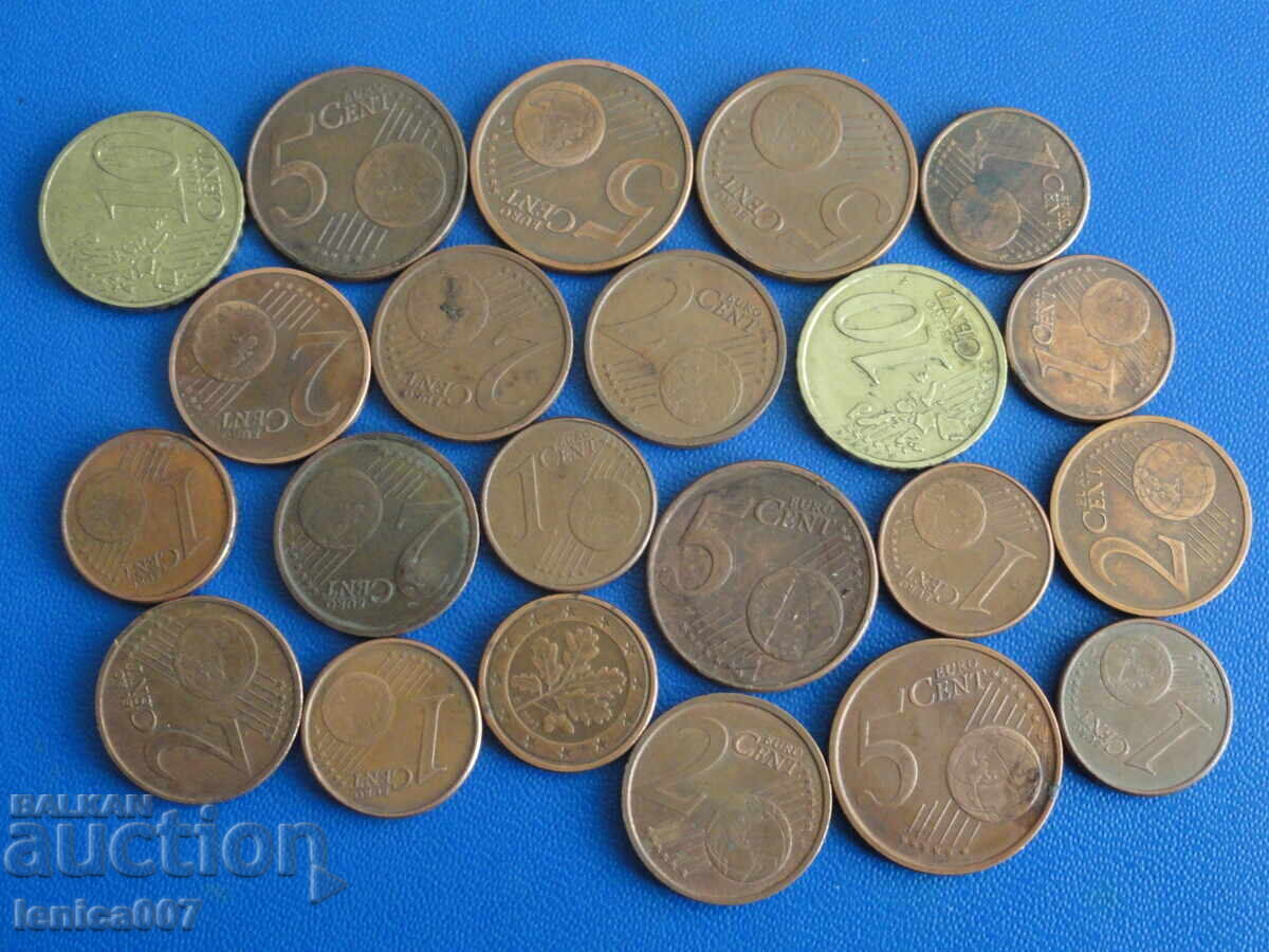 Euro cents (22 pieces) - 6 Euro cents (22 pieces) - 6