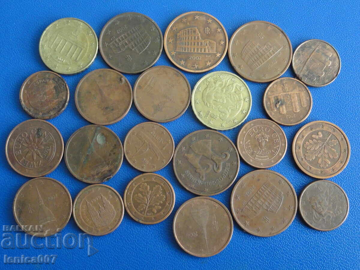 Euro cenți (22 bucăți)