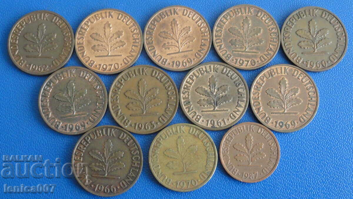 Auction Germany (FRG) - Coins (12 pieces) Auction Germany (FRG) - Coins (12 pieces)