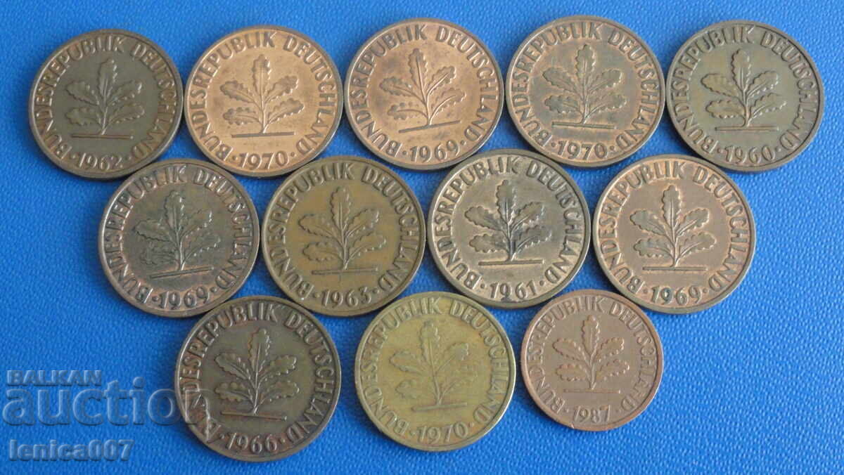 Germany (FRG) - Coins (12 pieces) - 5 Germany (FRG) - Coins (12 pieces) - 5