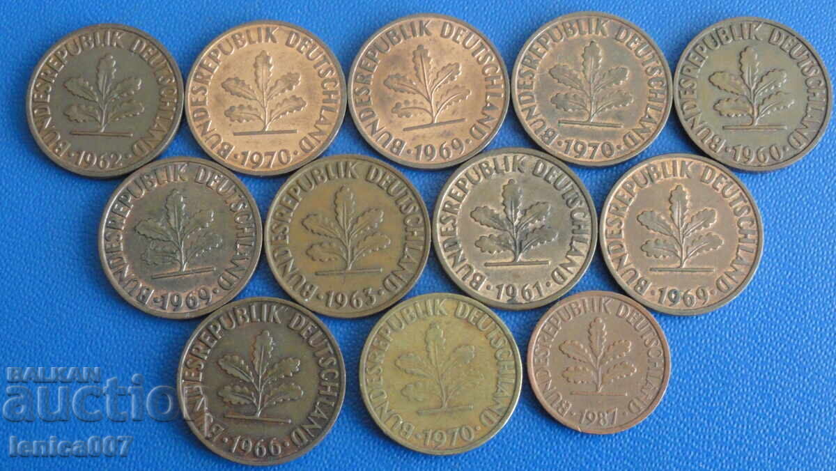 Germany (FRG) - Coins (12 pieces) Germany (FRG) - Coins (12 pieces)