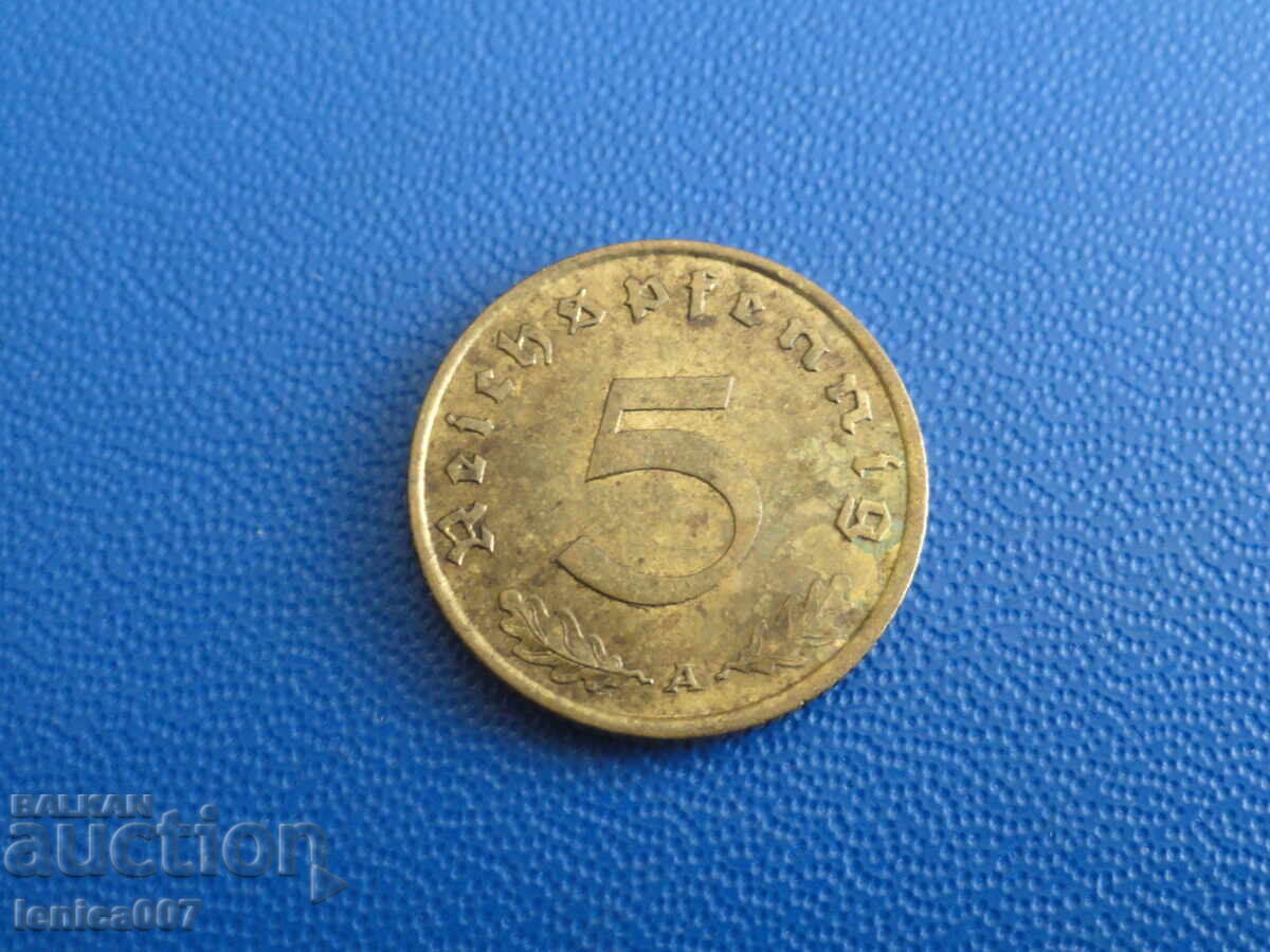 Германия 1939г. - 5 пфенига (A) с цена € 1.60 | 3.13 лв. Германия 1939г. - 5 пфенига (A) с цена € 1.60 | 3.13 лв.