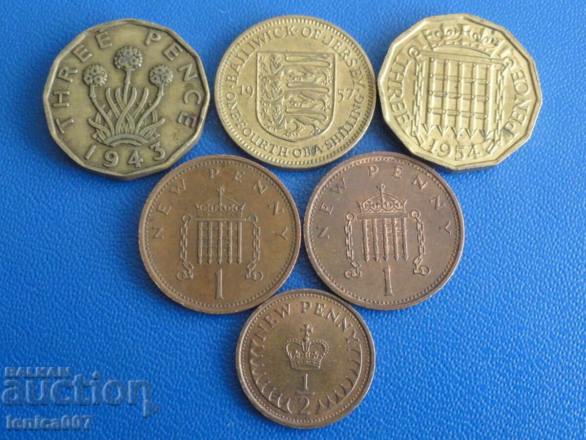 Великобритания - Монети (9 броя) с цена 5.60 лв. | € 2.86 Великобритания - Монети (9 броя) с цена 5.60 лв. | € 2.86