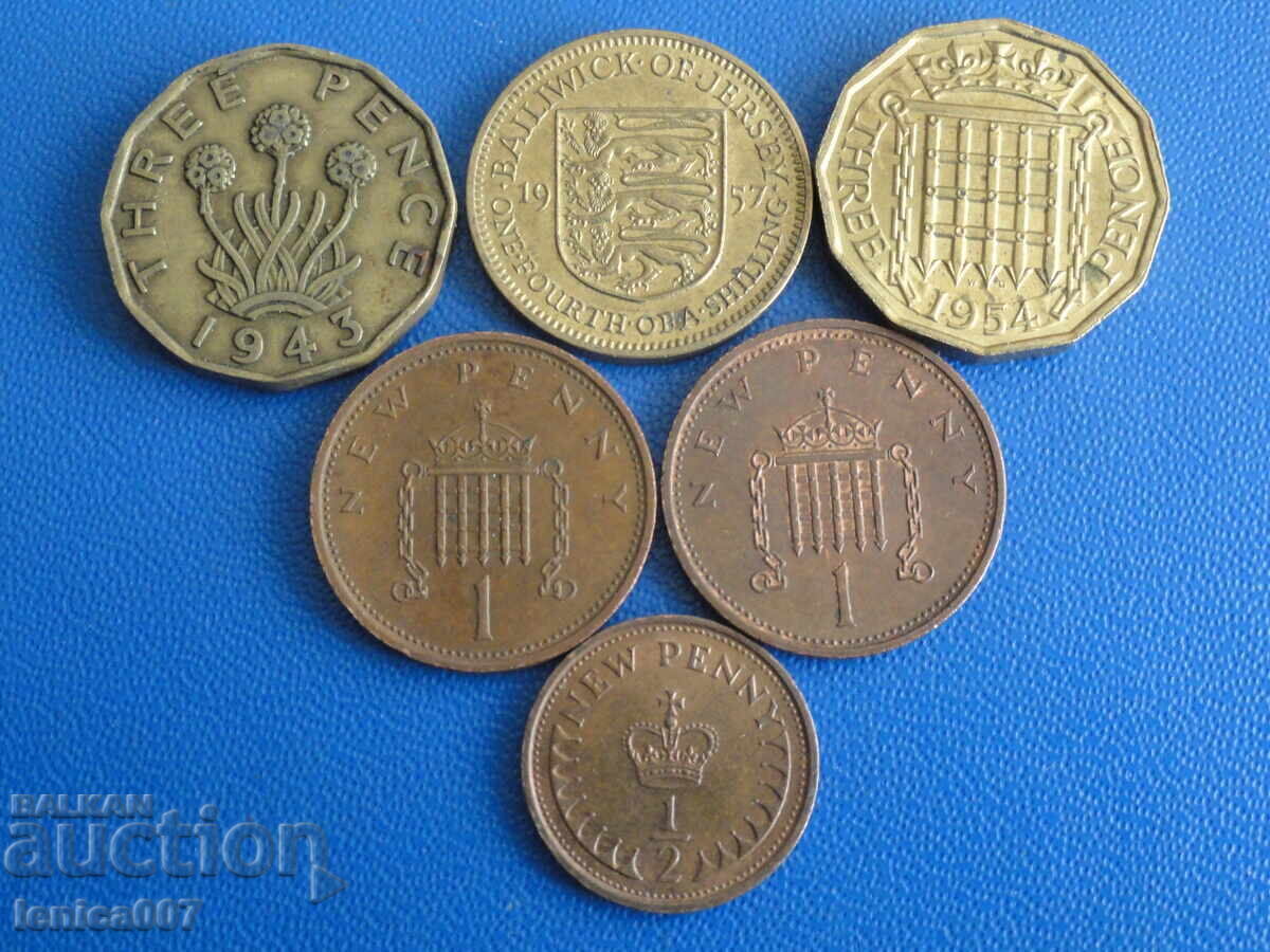 Παράδοση Ηνωμένο Βασίλειο - Νομίσματα (9 τεμάχια)