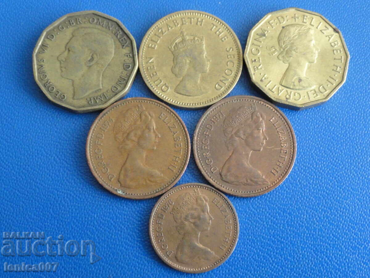 Великобритания - Монети (9 броя) - 5 Великобритания - Монети (9 броя) - 5