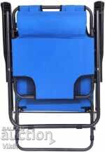 Șezlong pliabil, Albastru, 153x60x80 cm - 6 Șezlong pliabil, Albastru, 153x60x80 cm - 6