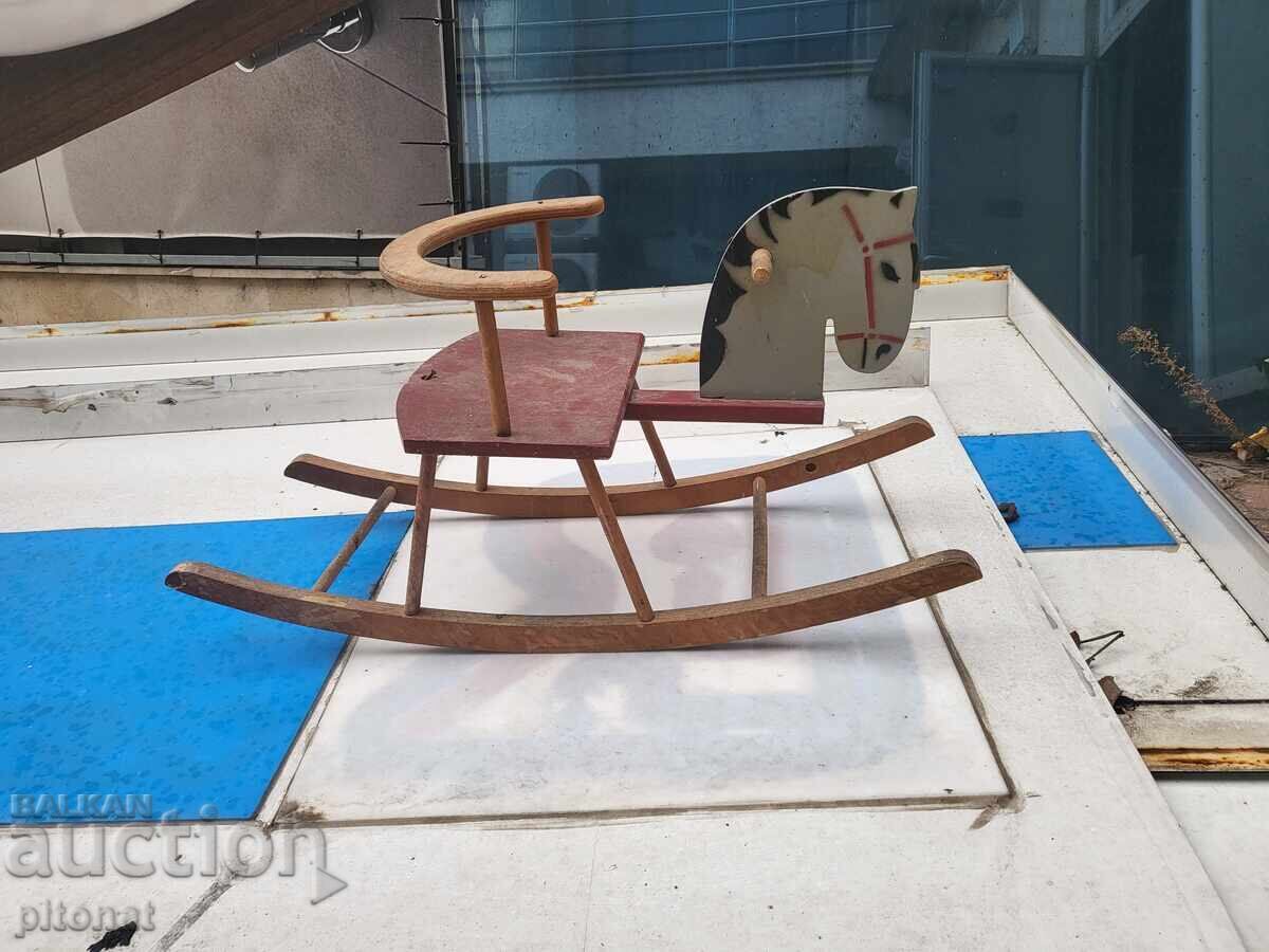 Delivery of Children's wooden rocking horse from the Soviet era