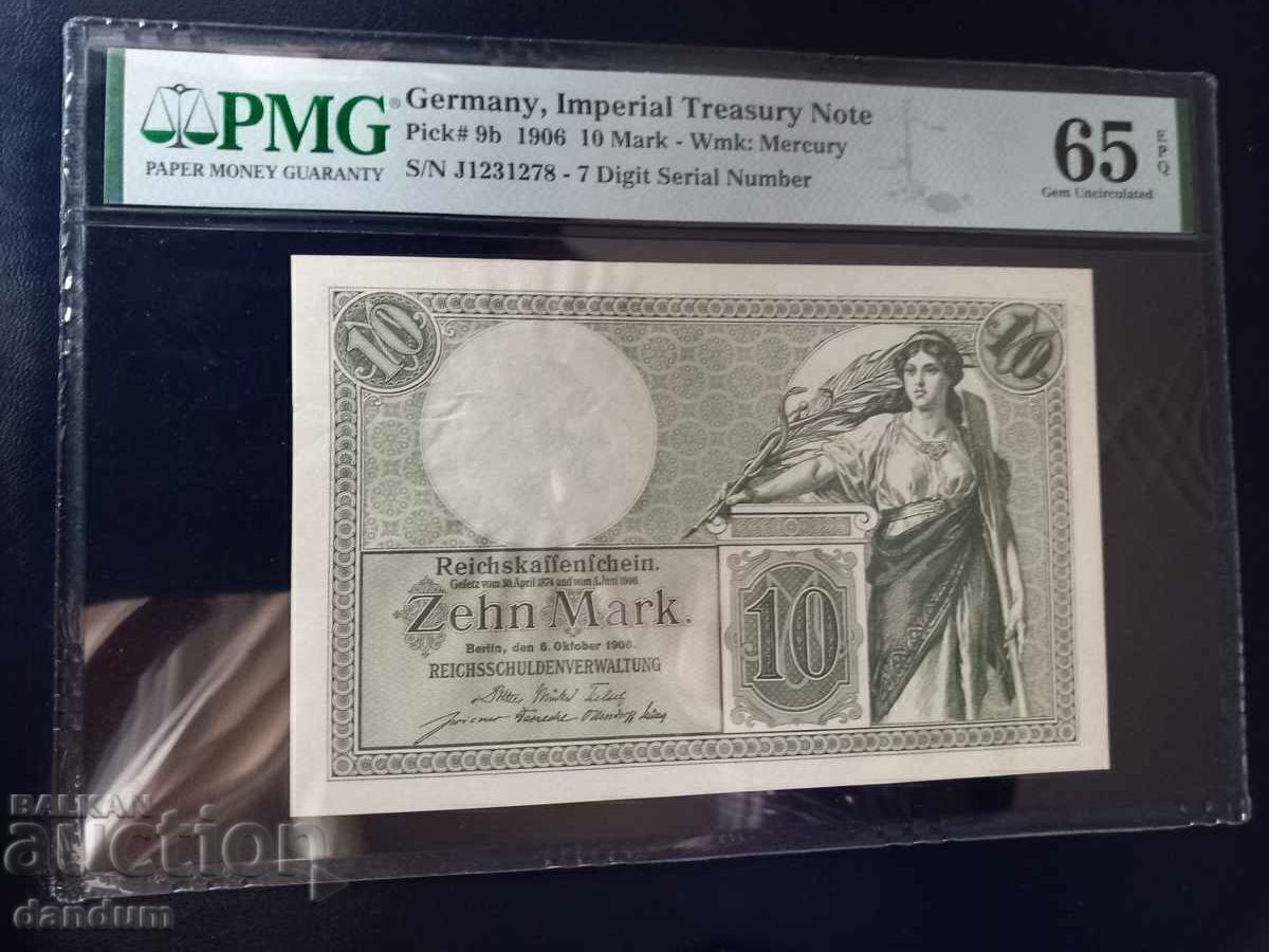 10 μάρκα Γερμανία 1906, PMG 65 10 μάρκα Γερμανία 1906, PMG 65