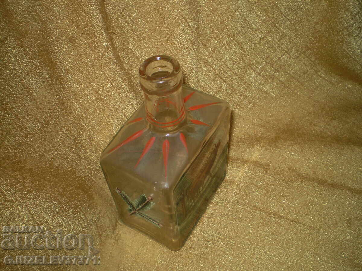 Beautiful liqueur bottle, hunting decor, branches and deer - 6 Beautiful liqueur bottle, hunting decor, branches and deer - 6