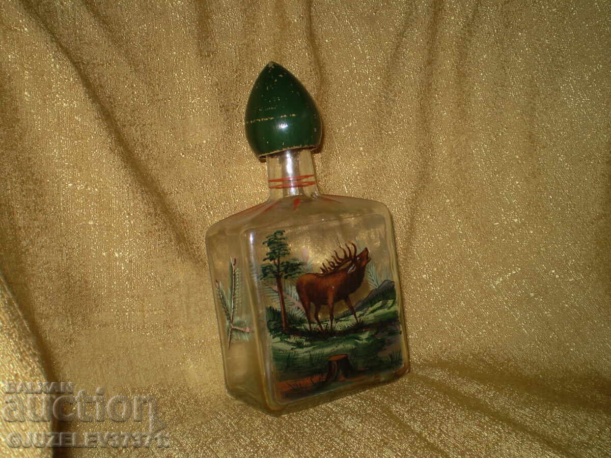 Beautiful liqueur bottle, hunting decor, branches and deer - 7 Beautiful liqueur bottle, hunting decor, branches and deer - 7