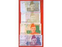 PACHISTAN PAKISTAN 5 10 20 50 Rupii set SET NOU UNC