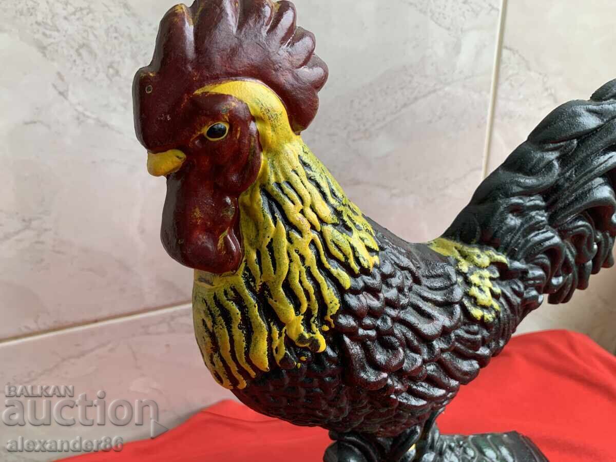 Old cast iron rooster with price 150.00 BGN | € 76.69 Old cast iron rooster with price 150.00 BGN | € 76.69