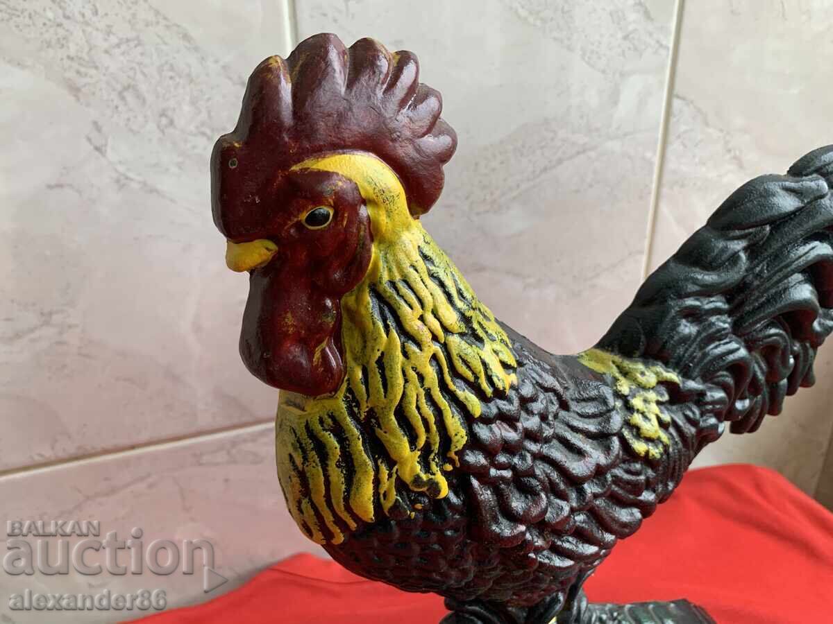 Auction Old cast iron rooster Auction Old cast iron rooster