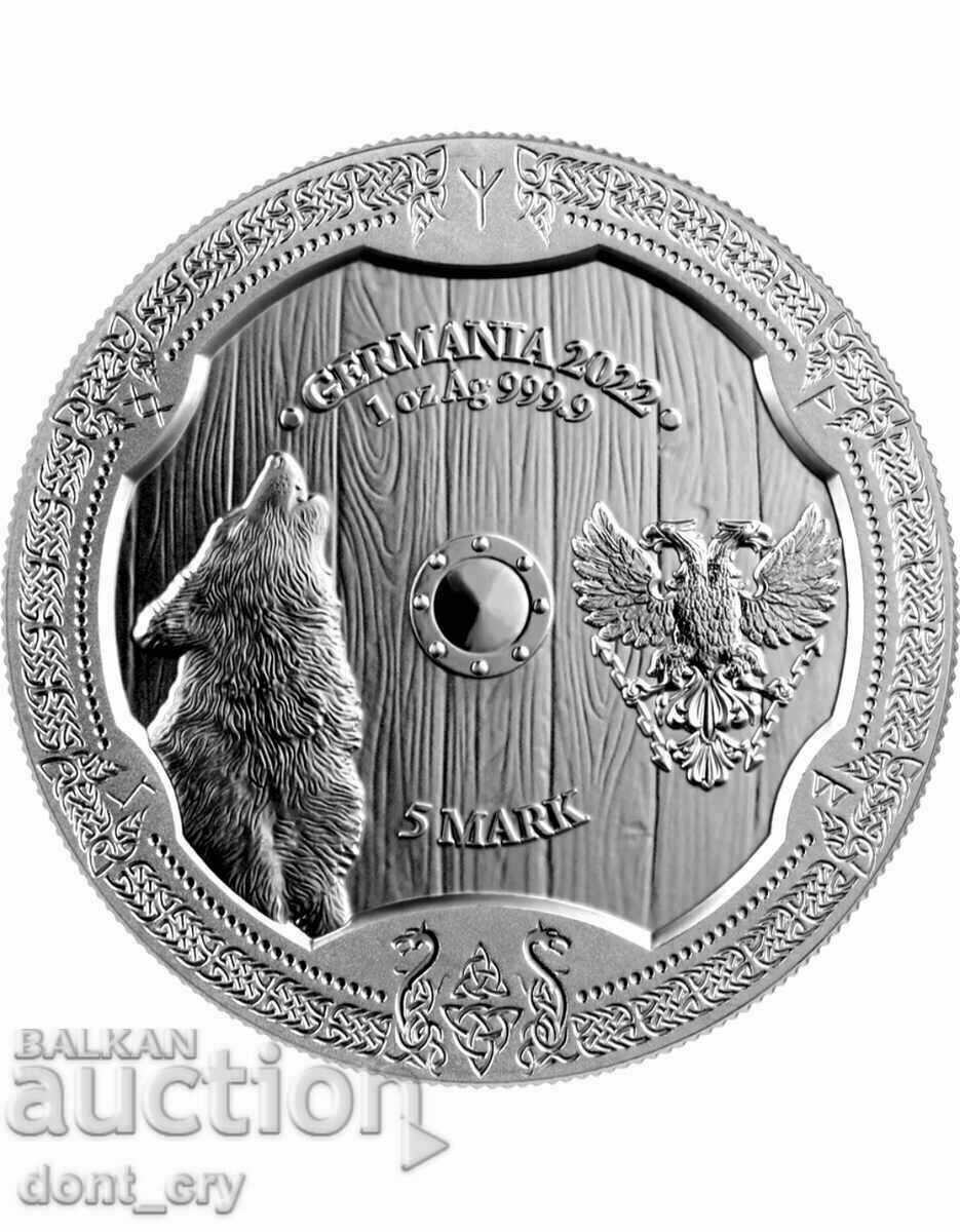 Silver 1 oz Valkyries Hildegard 2022 Germania mint with price 160.00 BGN | € 81.81 Silver 1 oz Valkyries Hildegard 2022 Germania mint with price 160.00 BGN | € 81.81