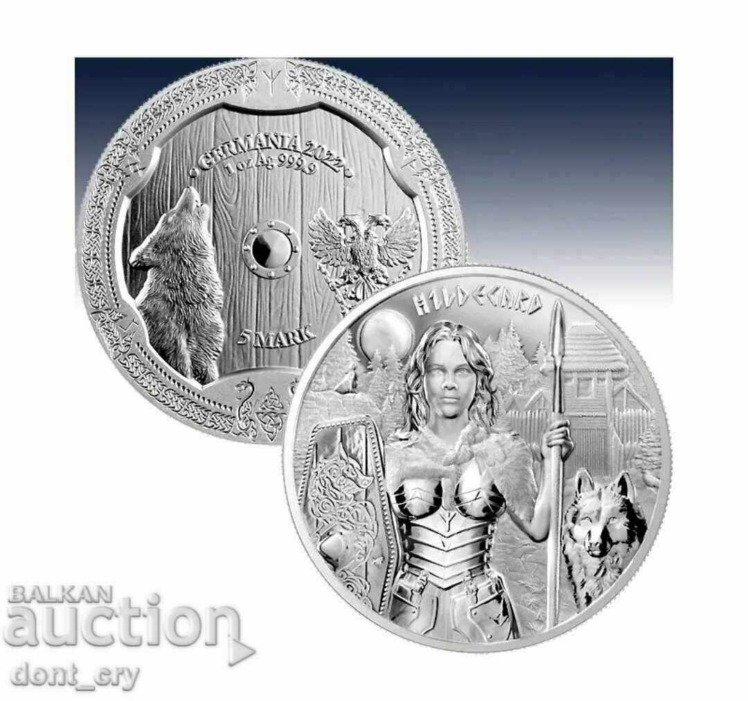 Delivery of Silver 1 oz Valkyries Hildegard 2022 Germania mint Delivery of Silver 1 oz Valkyries Hildegard 2022 Germania mint