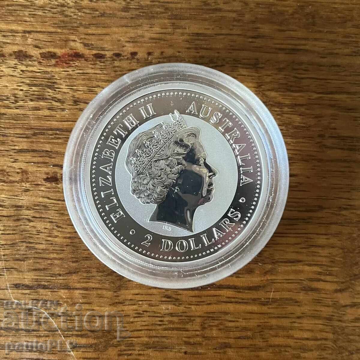 2 oz SILVER 2005 - LUNAR AUSTRALIA - SERIES I - UNC with price 420.00 BGN | € 214.74 2 oz SILVER 2005 - LUNAR AUSTRALIA - SERIES I - UNC with price 420.00 BGN | € 214.74