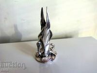 Страхотна Посребрена Статуетка- Лебеди