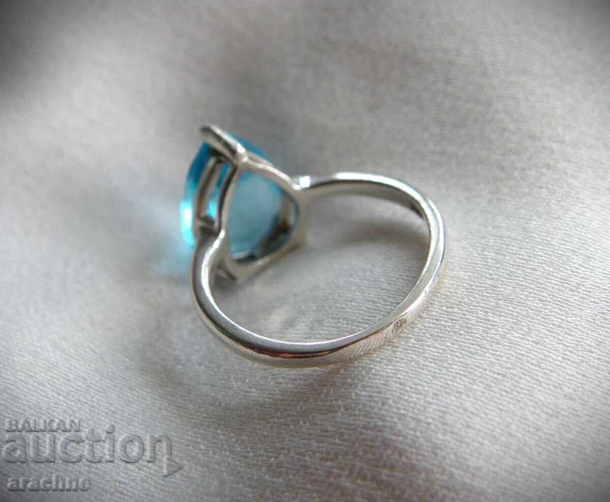 Delivery of Silver Western European Ring with Topaz Delivery of Silver Western European Ring with Topaz