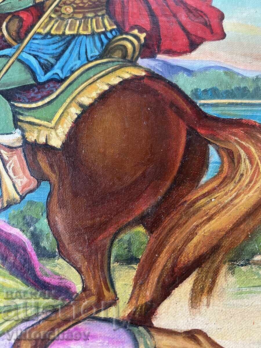 Delivery of Icon of Saint Demetrius - hand-painted on wood Delivery of Icon of Saint Demetrius - hand-painted on wood