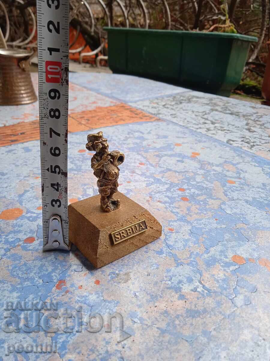 Very rare bronze figure - Serbia with price 35.00 BGN | € 17.90 Very rare bronze figure - Serbia with price 35.00 BGN | € 17.90
