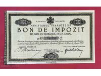 România Bon de taxă 1000 lei 1933