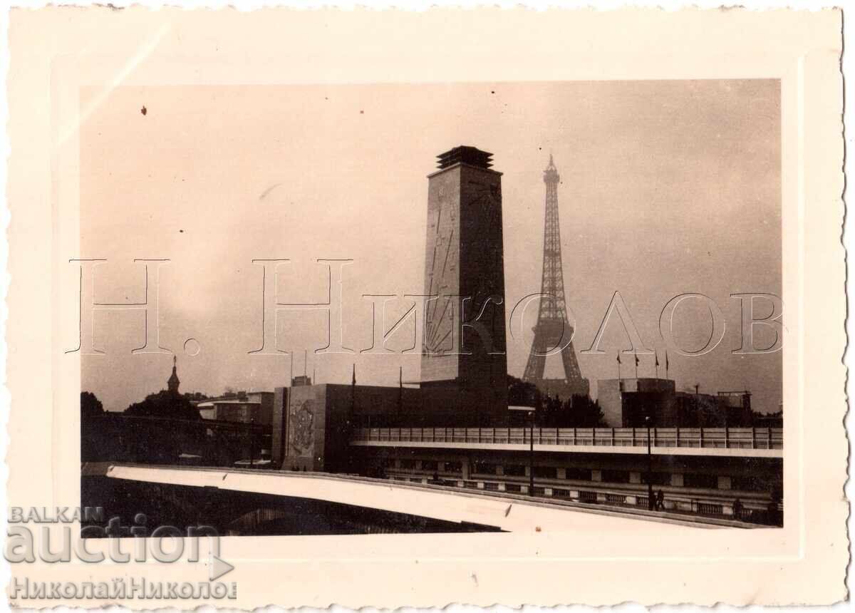 1937 SMALL OLD PHOTO PARIS VIEW FROM THE SEINE RIVER D589