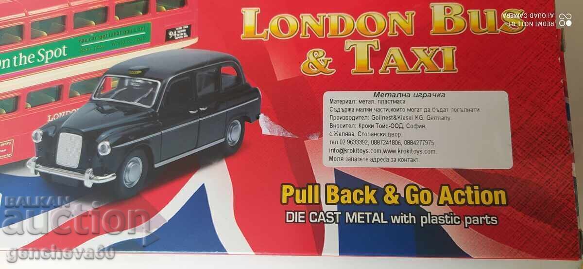 Livrarea Set metalic Autobuz londonez și taxi