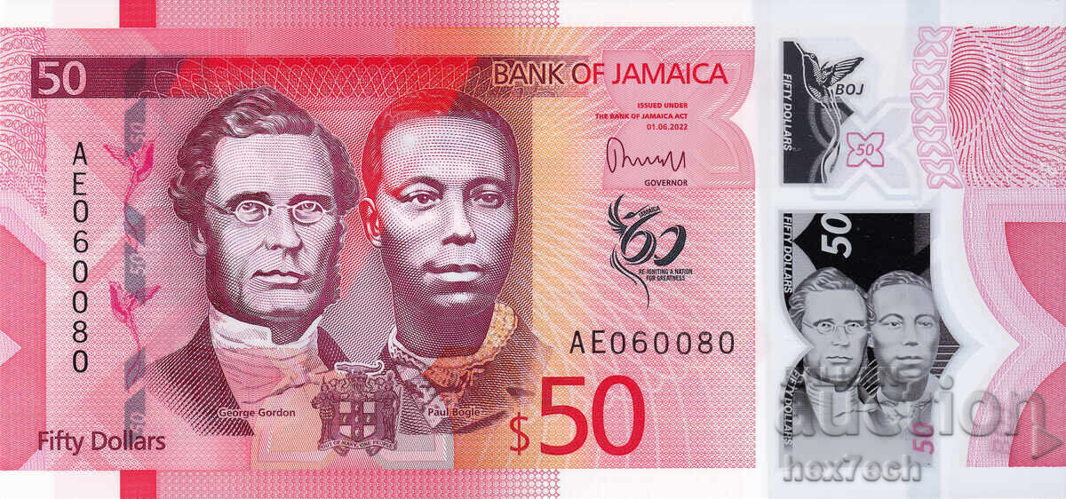 ❤️ ⭐ Jamaica 2022 $50 Polymer UNC New ⭐ ❤️ with price 4.99 BGN | € 2.55 ❤️ ⭐ Jamaica 2022 $50 Polymer UNC New ⭐ ❤️ with price 4.99 BGN | € 2.55