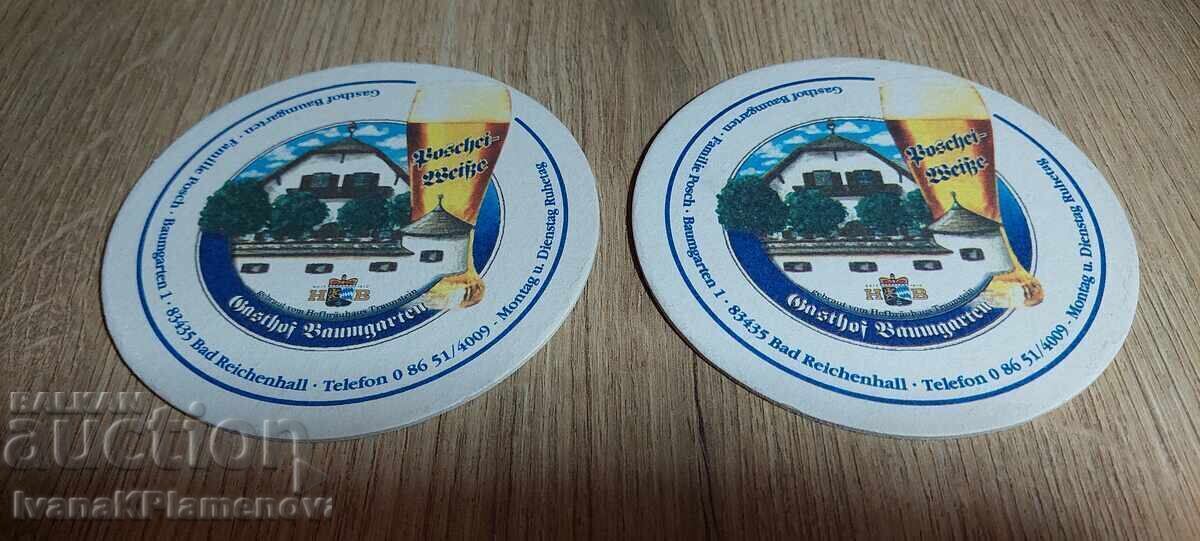 Collector's coasters, two pieces - 6 Collector's coasters, two pieces - 6