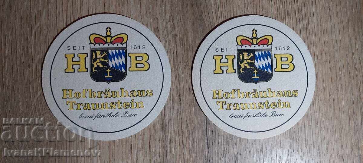 Collector's coasters, two pieces
