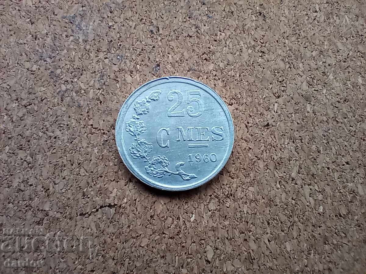Luxembourg 25 centimes 1960 Luxembourg 25 centimes 1960