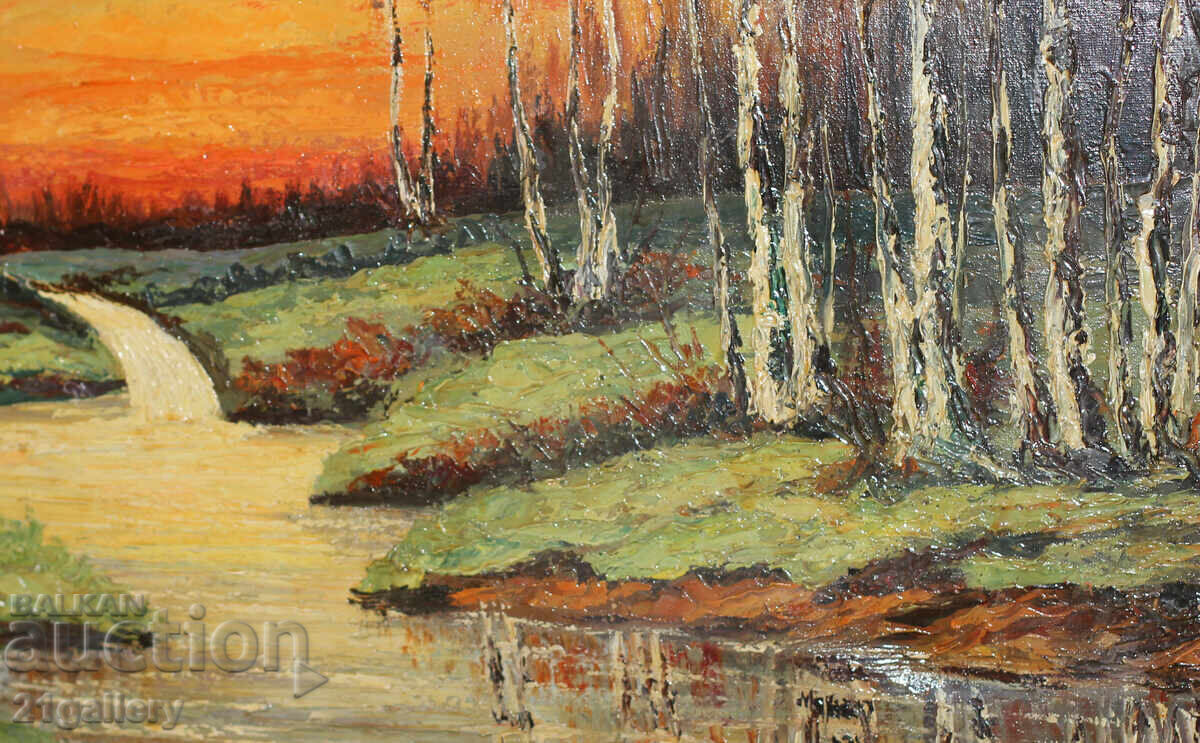 Mihail Rashkov (1934-2021) / Ulei pe pânză Peisaj - 5